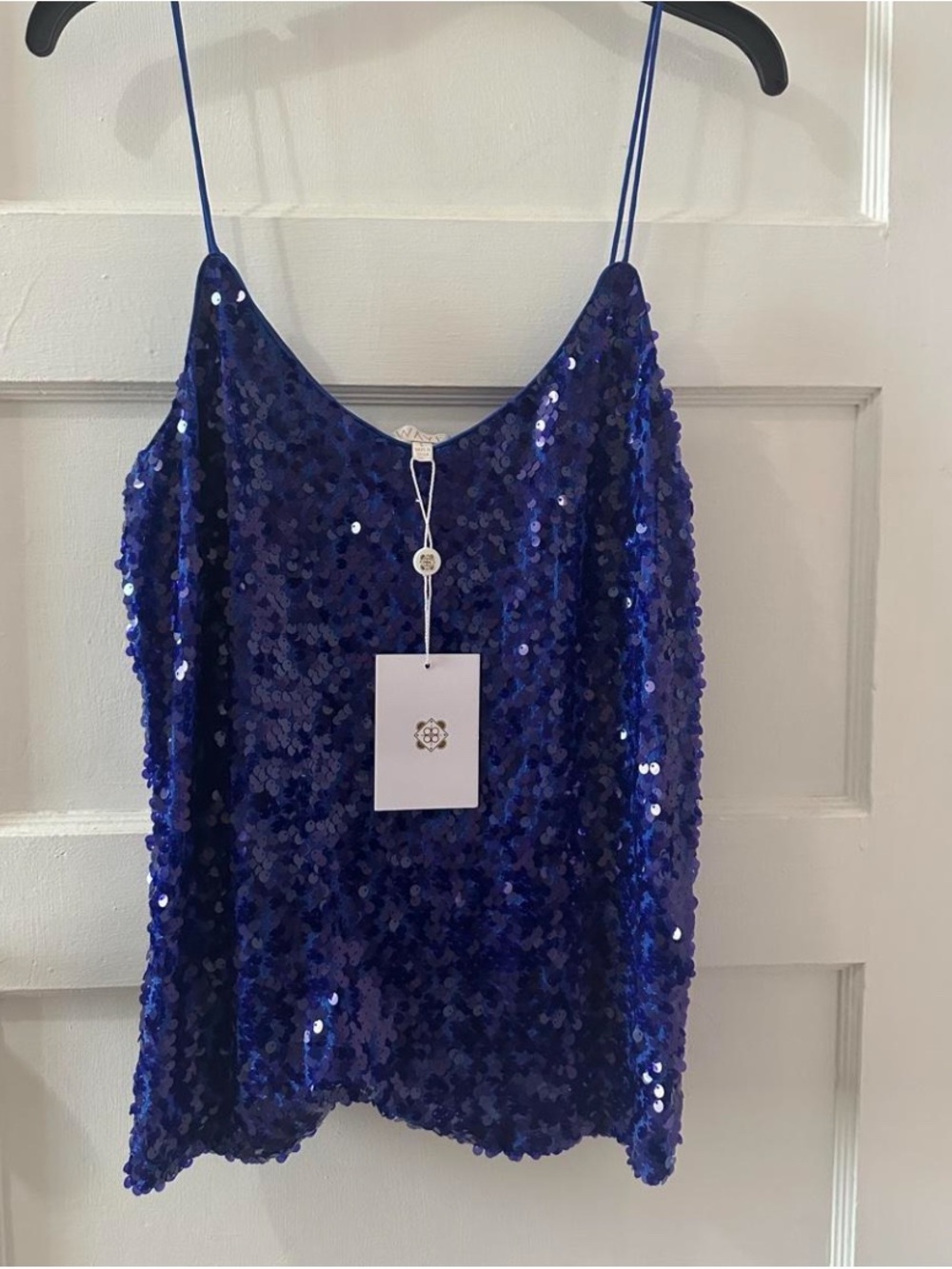Wayf Royal Blue Sequin Cami